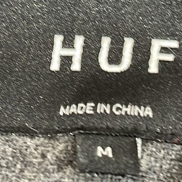 HUF Worldwide Baseball Jersey Size Medium Mens Gray Wool Blend Black Panther - Picture 6 of 9